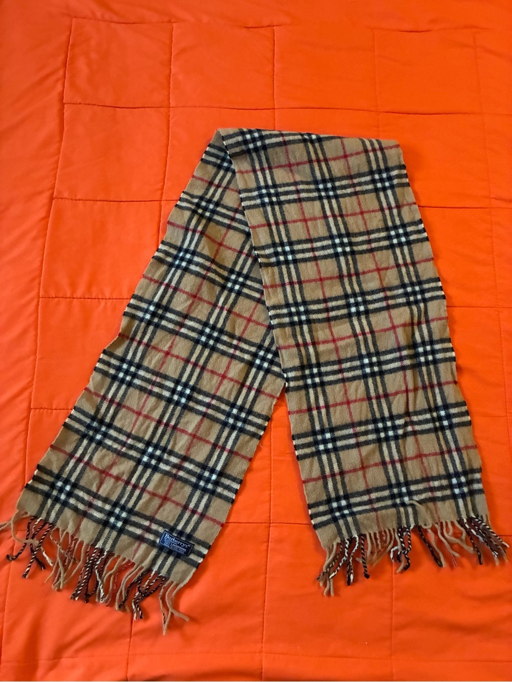 Burberry Scarf Womens The Classic Check Cashmere Vintage